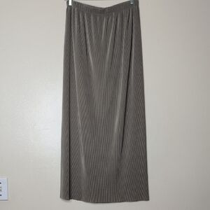 Express Taupe Maxi Skirt Campagnie Internationale ribbed Size M Vintage Y2K